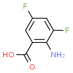 ChemSpider 2D Image | 2-Amino-3,5-difluorobenzoic acid | C7H5F2NO2