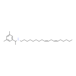ChemSpider 2D Image | (9Z,12Z)-N-[1-(3,5-Dimethylphenyl)ethyl]-9,12-octadecadien-1-amine | C28H47N