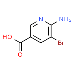 ChemSpider 2D Image | 6-Amino-5-bromonicotinic acid | C6H5BrN2O2