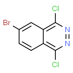 ChemSpider 2D Image | 6-Bromo-1,4-dichlorophthalazine | C8H3BrCl2N2