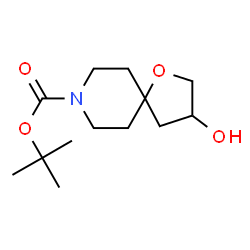 ChemSpider 2D Image | tert-Butyl-3-hydroxy-1-oxa-8-azaspiro[4.5]decan-8-carboxylat | C13H23NO4