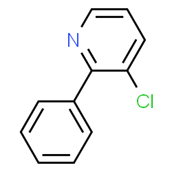 ChemSpider 2D Image | 3-Chloro-2-phenylpyridine | C11H8ClN