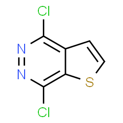 ChemSpider 2D Image | 4,7-Dichlorothieno[2,3-d]pyridazine | C6H2Cl2N2S