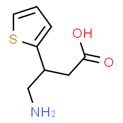 ChemSpider 2D Image | 4-Amino-3-(2-thienyl)butanoic acid | C8H11NO2S