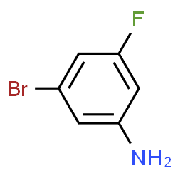 ChemSpider 2D Image | 3-Bromo-5-fluoroaniline | C6H5BrFN