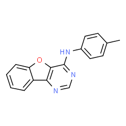 ChemSpider 2D Image | N-(4-methylphenyl)-4-benzofuro[3,2-d]pyrimidinamine | C17H13N3O