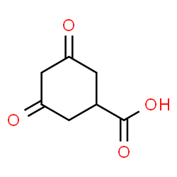 ChemSpider 2D Image | 3,5-Dioxocyclohexanecarboxylic acid | C7H8O4