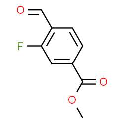 ChemSpider 2D Image | Methyl 3-fluoro-4-formylbenzoate | C9H7FO3
