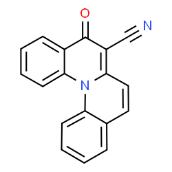 ChemSpider 2D Image | 5-Oxo-5H-quinolino[1,2-a]quinoline-6-carbonitrile | C18H10N2O