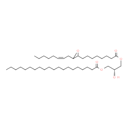 ChemSpider 2D Image | 2-Hydroxy-3-[(8-{3-[(2Z)-2-octen-1-yl]-2-oxiranyl}octanoyl)oxy]propyl icosanoate | C41H76O6