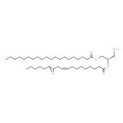 ChemSpider 2D Image | (2S)-3-Hydroxy-2-{[(9Z)-11-(3-pentyl-2-oxiranyl)-9-undecenoyl]oxy}propyl icosanoate | C41H76O6