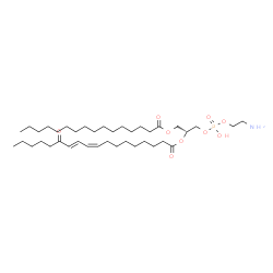 ChemSpider 2D Image | (19R)-25-Amino-22-hydroxy-22-oxido-16-oxo-17,21,23-trioxa-22lambda~5~-phosphapentacosan-19-yl (9Z,11E)-13-oxo-9,11-octadecadienoate | C39H72NO9P
