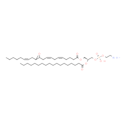 ChemSpider 2D Image | (2Z,5Z,13R)-19-Amino-16-hydroxy-1-{3-[(2Z)-2-octen-1-yl]-2-oxiranyl}-16-oxido-10-oxo-11,15,17-trioxa-16lambda~5~-phosphanonadeca-2,5-dien-13-yl stearate | C43H78NO9P