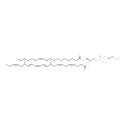 ChemSpider 2D Image | (7Z,21R)-27-Amino-24-hydroxy-24-oxido-18-oxo-19,23,25-trioxa-24lambda~5~-phosphaheptacos-7-en-21-yl (4Z,7Z,10R,11E,13Z,15E,17S,19Z)-10,17-dihydroxy-4,7,11,13,15,19-docosahexaenoate | C45H76NO10P