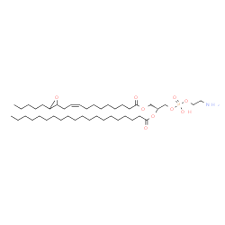 ChemSpider 2D Image | (2Z,14R)-20-Amino-17-hydroxy-17-oxido-11-oxo-1-(3-pentyl-2-oxiranyl)-12,16,18-trioxa-17lambda~5~-phosphaicos-2-en-14-yl icosanoate | C43H82NO9P