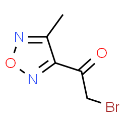 ChemSpider 2D Image | 3-(Bromoacetyl)-4-methyl-1,2,5-oxadiazole | C5H5BrN2O2