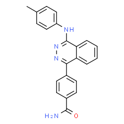 ChemSpider 2D Image | 4-{4-[(4-Methylphenyl)amino]-1-phthalazinyl}benzamide | C22H18N4O