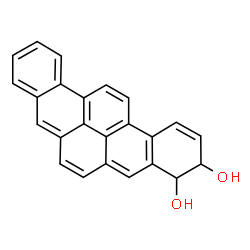 ChemSpider 2D Image | 3,4-Dihydrodibenzo(a,i)pyrene-3,4-diol | C24H16O2