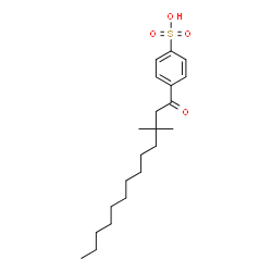 ChemSpider 2D Image | 4-(3,3-Dimethyltridecanoyl)benzenesulfonic acid | C21H34O4S