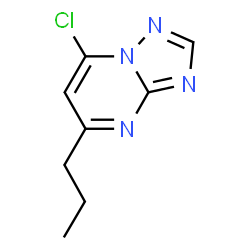 ChemSpider 2D Image | 7-Chloro-5-propyl[1,2,4]triazolo[1,5-a]pyrimidine | C8H9ClN4
