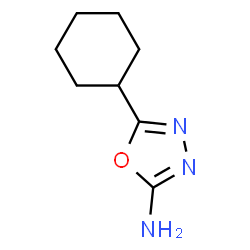 ChemSpider 2D Image | 5-Cyclohexyl-1,3,4-oxadiazol-2-amine | C8H13N3O