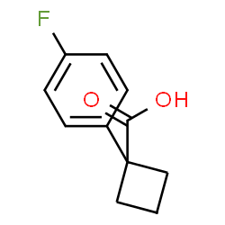 ChemSpider 2D Image | 1-(4-Fluorophenyl)cyclobutanecarboxylic acid | C11H11FO2