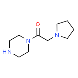 ChemSpider 2D Image | 1-(1-Piperazinyl)-2-(1-pyrrolidinyl)ethanone | C10H19N3O