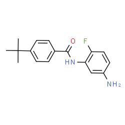 ChemSpider 2D Image | N-(5-amino-2-fluorophenyl)-4-tert-butylbenzamide | C17H19FN2O