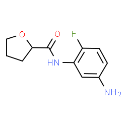 ChemSpider 2D Image | N-(5-Amino-2-fluorophenyl)tetrahydro-2-furancarboxamide | C11H13FN2O2