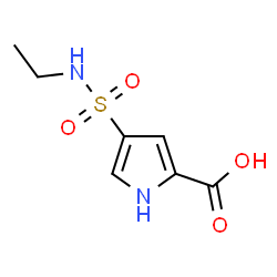 ChemSpider 2D Image | 4-(Ethylsulfamoyl)-1H-pyrrole-2-carboxylic acid | C7H10N2O4S