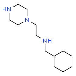 ChemSpider 2D Image | N-(Cyclohexylmethyl)-2-(1-piperazinyl)ethanamine | C13H27N3