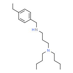 ChemSpider 2D Image | N,N-Dibutyl-N'-(4-ethylbenzyl)-1,3-propanediamine | C20H36N2