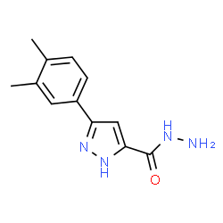 ChemSpider 2D Image | 3-(3,4-Dimethylphenyl)-1H-pyrazole-5-carbohydrazide | C12H14N4O