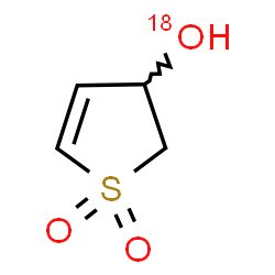 ChemSpider 2D Image | 2,3-Dihydro-3-thiophene(~18~O)ol 1,1-dioxide | C4H6O218OS