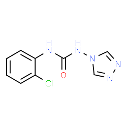 ChemSpider 2D Image | 1-(2-Chlorophenyl)-3-(4H-1,2,4-triazol-4-yl)urea | C9H8ClN5O