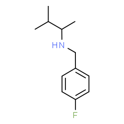 ChemSpider 2D Image | N-(4-Fluorobenzyl)-3-methyl-2-butanamine | C12H18FN
