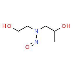ChemSpider 2D Image | 1-((2-Hydroxyethyl)nitrosamino)-2-propanol | C5H12N2O3