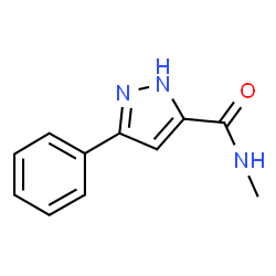 ChemSpider 2D Image | N-Methyl-3-phenyl-1H-pyrazole-5-carboxamide | C11H11N3O