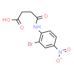 ChemSpider 2D Image | 4-[(2-Bromo-4-nitrophenyl)amino]-4-oxobutanoic acid | C10H9BrN2O5