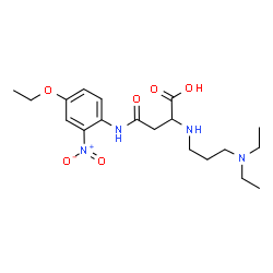 ChemSpider 2D Image | N~2~-[3-(Diethylamino)propyl]-N-(4-ethoxy-2-nitrophenyl)asparagine | C19H30N4O6