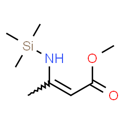 ChemSpider 2D Image | Methyl (2Z)-3-[(trimethylsilyl)amino]-2-butenoate | C8H17NO2Si