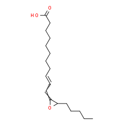 ChemSpider 2D Image | (9E,11E)-11-(3-Pentyl-2-oxiranylidene)-9-undecenoic acid | C18H30O3