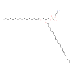 ChemSpider 2D Image | (15E)-25-Amino-22-hydroxy-22-oxido-17,21,23-trioxa-22lambda~5~-phosphapentacos-15-en-19-yl (5E,8E,11E,14E)-5,8,11,14-icosatetraenoate | C41H74NO7P