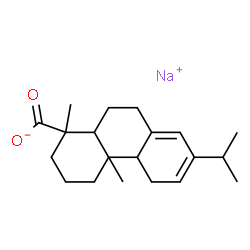 ChemSpider 2D Image | Sodium abieta-8(14),12-dien-18-oate | C20H29NaO2
