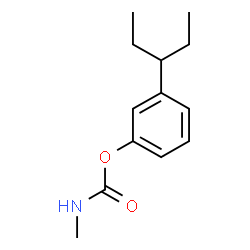 ChemSpider 2D Image | 3-(3-Pentanyl)phenyl methylcarbamate | C13H19NO2