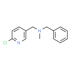 ChemSpider 2D Image | benzyl[(6-chloropyridin-3-yl)methyl]methylamine | C14H15ClN2