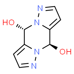 ChemSpider 2D Image | (4R,9S)-4H,9H-Dipyrazolo[1,5-a:1',5'-d]pyrazine-4,9-diol | C8H8N4O2