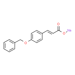 ChemSpider 2D Image | Sodium (2E)-3-[4-(benzyloxy)phenyl]acrylate | C16H13NaO3