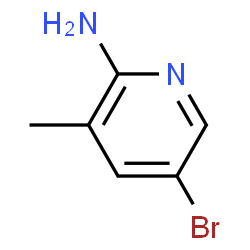 ChemSpider 2D Image | 2-Amino-5-bromo-3-picoline | C6H7BrN2