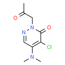 ChemSpider 2D Image | 4-Chloro-5-(dimethylamino)-2-(2-oxopropyl)-3(2H)-pyridazinone | C9H12ClN3O2